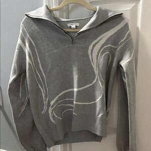 Nine West Gray Cowl Neck Sweater